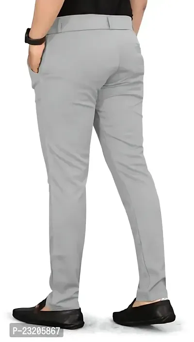 Stylish Grey Cotton Trouser For Men-thumb4