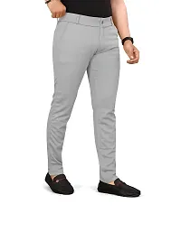 Stylish Grey Cotton Trouser For Men-thumb2