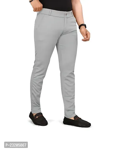 Stylish Grey Cotton Trouser For Men-thumb3