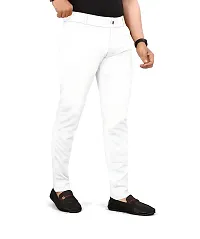 Stylish White Cotton Trouser For Men-thumb1