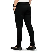 Stylish Black Cotton Trouser For Men-thumb1