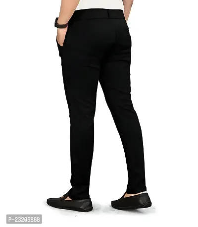 Stylish Black Cotton Trouser For Men-thumb2