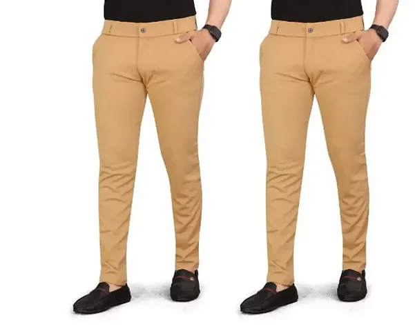 New Arrival Cotton Spandex Casual Trousers 