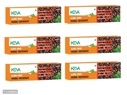 Keva clove mint herbal toothpaste pack of 6-thumb0