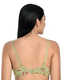 Stylish Green Cotton Blend Bra For Women-thumb1