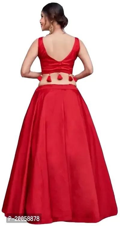 Buy Zaqe Zone Women Red Self Design Net Lehenga Choli Online at