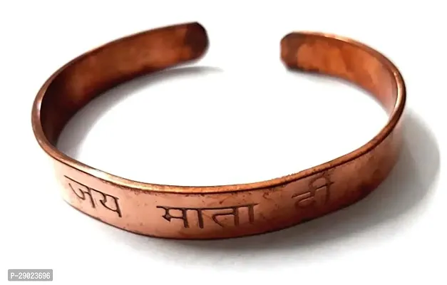 100% Pure Copper Kada Bracelet Adjustable Bangle-thumb0