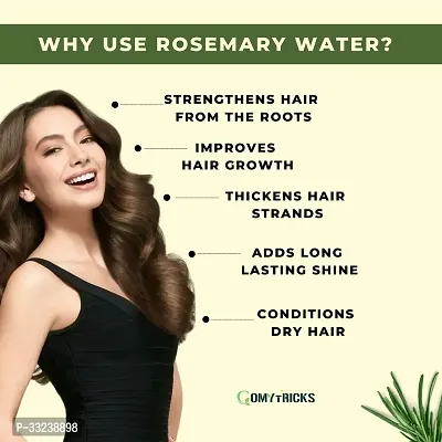 Rosemary Water Anti-Hair Fall Spray with 100% Pure Rosemary Water  Methi Dana 200ml|Hair Growth,Stronger,Denser Hair|24Hr Frizz Control-thumb3