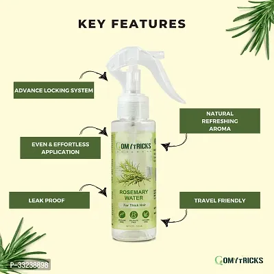 Rosemary Water Anti-Hair Fall Spray with 100% Pure Rosemary Water  Methi Dana 200ml|Hair Growth,Stronger,Denser Hair|24Hr Frizz Control-thumb4