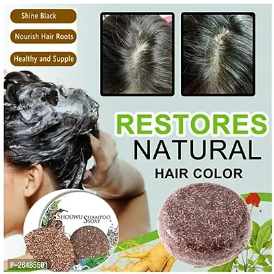 Shouwu shampoo soap organic shampoo bar Ayurvedic shampoo soap natural conditioner-thumb4