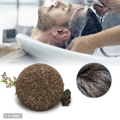 Organic Natural Hair Nourishing Solid Shampoo Soap Bar Dry Shampoo Soap For Hair Care, Healthy  Long Hair.-thumb0