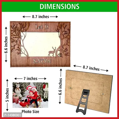Christmas Ornament Photo Frame for Gifting | Table Top Decorative Photo Frame 5x7 in| Best Christmas Gifting Item | Photo Frame Size 6.6 X 8.7 in (Photo Size 5X7 in)-thumb5