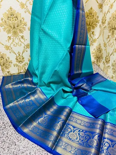 Classic Organza Jacquard Saree with Blouse piece