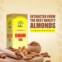 Dabur Badam Tail - 100ml | Sweet Almond Oil | Rich in Vitamin-E | For Healthy Hair  Skin | Sharpens Brain | Improves Digestion | Extracted From Almonds-thumb2
