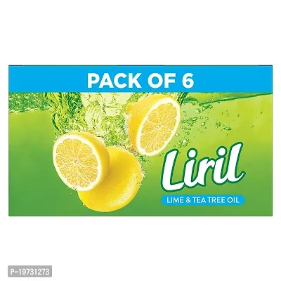 Liril Lime  Tea Tree Oil Soap 125 g (Pack of 6)-thumb0