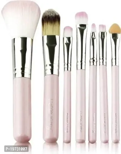 FABIFY Foundation Brush Make Up Brushes, 7 Pieces Professional Makeup Brushes Set Foundation Blending Brush Tool Cosmetic Kits Makeup Set Brusher Makeup Brushes + Puff - White-thumb4