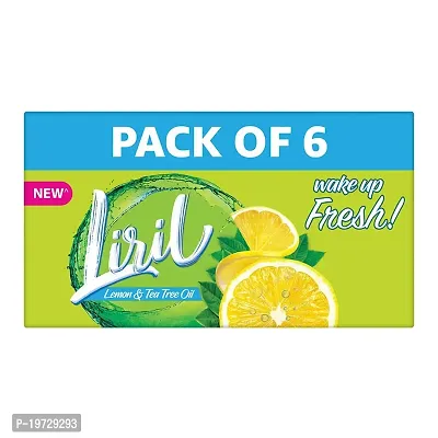 Liril Lemon  Tea Tree Oil Soap, 125 g (Pack of 6)