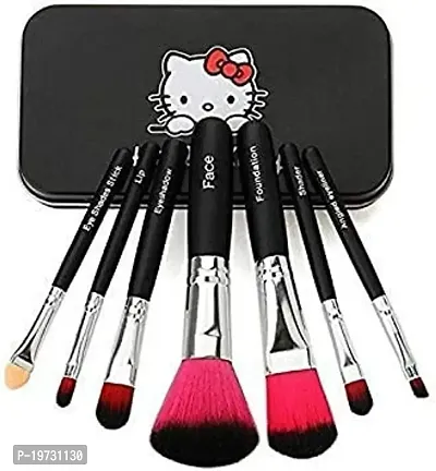 FABify Black Hello Kitty Makeup Brush with 1 Blender Makeup Set (Set of 8)-thumb2