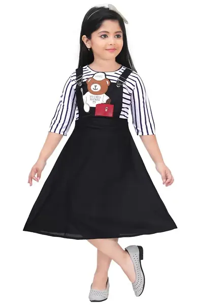 Fancyshop Festive Dress for Girls | (Fancy Knee Length Teddy)