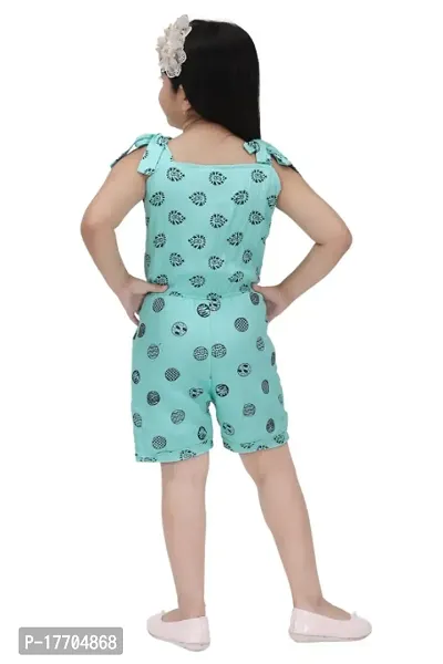 Girls Fancy Noodle Strap Sky Blue Jumpsuit For Party, Festive  Ethnic Wear.-thumb3