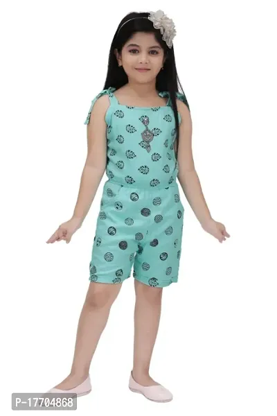 Girls Fancy Noodle Strap Sky Blue Jumpsuit For Party, Festive  Ethnic Wear.-thumb4