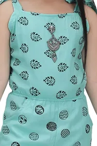 Girls Fancy Noodle Strap Sky Blue Jumpsuit For Party, Festive  Ethnic Wear.-thumb4