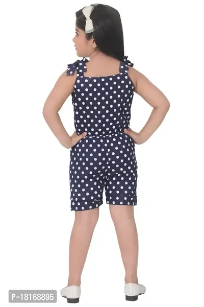 Girls Fancy Noodle Strap Above Knee Jumpsuit For Party, Festive  Ethnic Wear.-thumb2