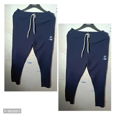 Stylish Navy Blue Satin Regular Track Pants For Men Combo Of 2