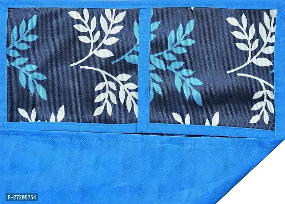 microwave/oven Top cover with 4 utility pockets(14 x 36 inches)-Blue-thumb3