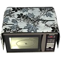 microwave/oven Top cover with 4 utility pockets(14 x 36 inches)-Black-thumb1