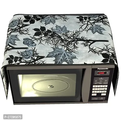 microwave/oven Top cover with 4 utility pockets(14 x 36 inches)-Black-thumb2