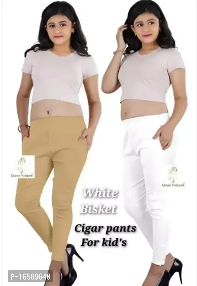 Stylish Cotton Solid Trousers Combo For Women Pack Of 2-thumb0