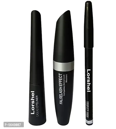 Eyebrow Pencil Black  Liquid EyeLiner  Mascara  ( 3in1)-thumb0