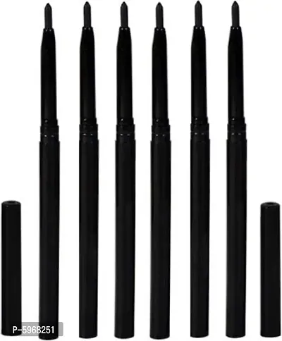 MIDNIGHT BLACK WATER PROOF  SMUDGE PROOF KAJAL COMBO PACK  (MIDNIGHT BLACK, 12 g) (6 units in set)-thumb0