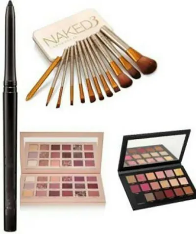 Premium Quality Rose Gold and Nude Edition Eyeshadow Palette With Makeup Essential Combo