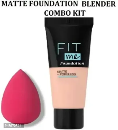 FACE MAKEUP COMBO FIT ME FOUNDATION AND BLENDER  (2 Items in the set)-thumb0