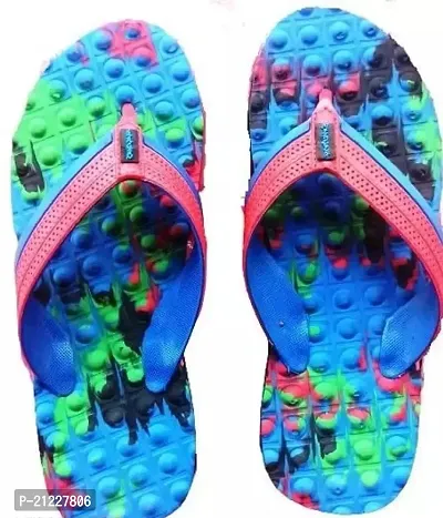 Stylish Multicoloured Rubber Slippers For Men