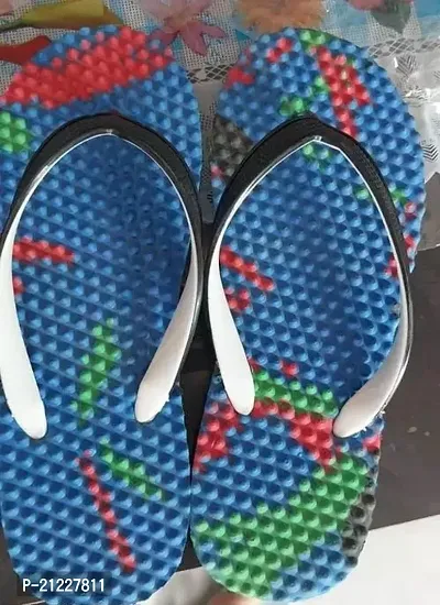 Stylish Multicoloured Rubber Slippers For Men