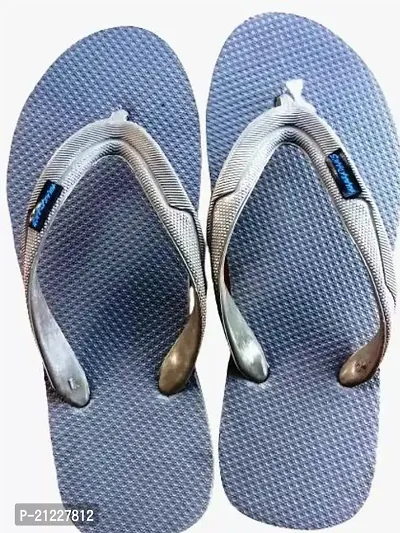 Stylish Blue Rubber Slippers For Men