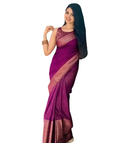Elegant soft litchi silk sarees 