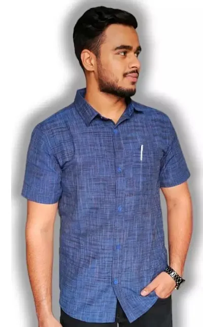 Khadi shirt for men half sleeve