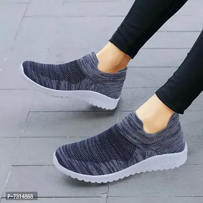 Blue Pvc Solid Casual Shoes For Women-thumb0