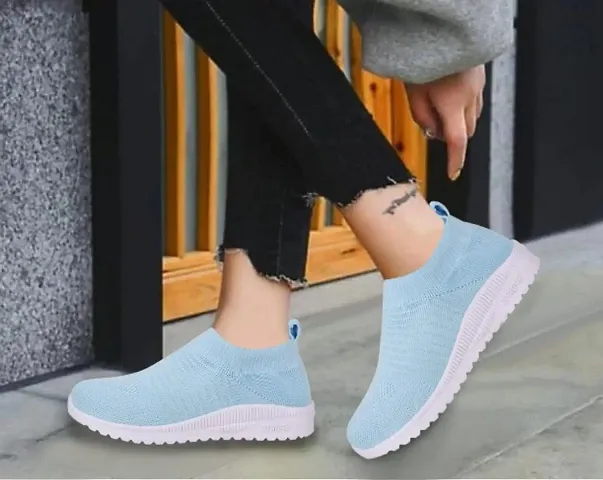 Sukun Socks Knitting Sport Shoes For Women