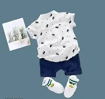 Stylish Cotton Blend Clothing Set for Kids-thumb1