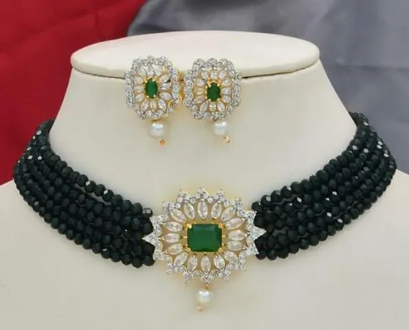 Elegant Pearl Jewellery Set For Women