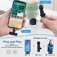 K8 Wireless Microphone Bluetooth Digital Mini Portable Recording Clip Mic with Receiver-thumb4