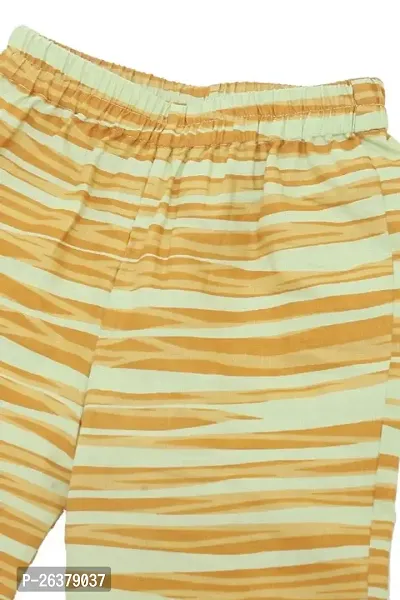EBRY 100% Cotton Fabric Stripe Printed Yellow Colored Shirt  Palazzo Set for Kids|ASSAKIDS13-thumb5