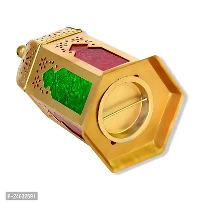 ASSA Handicrafts Gold Iron Hanging Lantern-thumb3