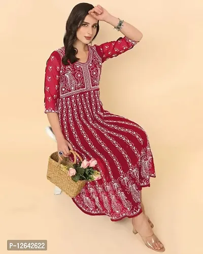 Designer Embroidered Kurti For Women-thumb3