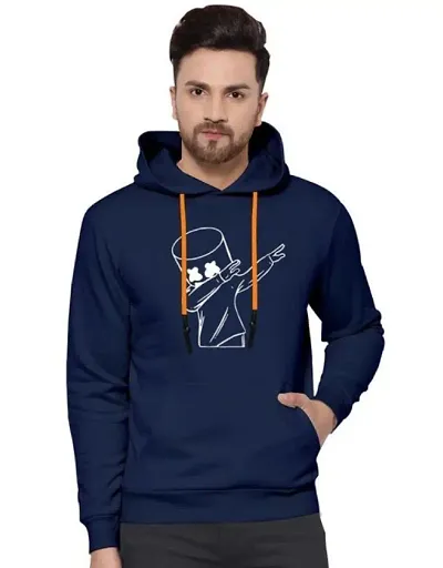 Men Long Sleeve Latest Stylish Design Hooded Neck Fleece Fabric Casual Hoodies